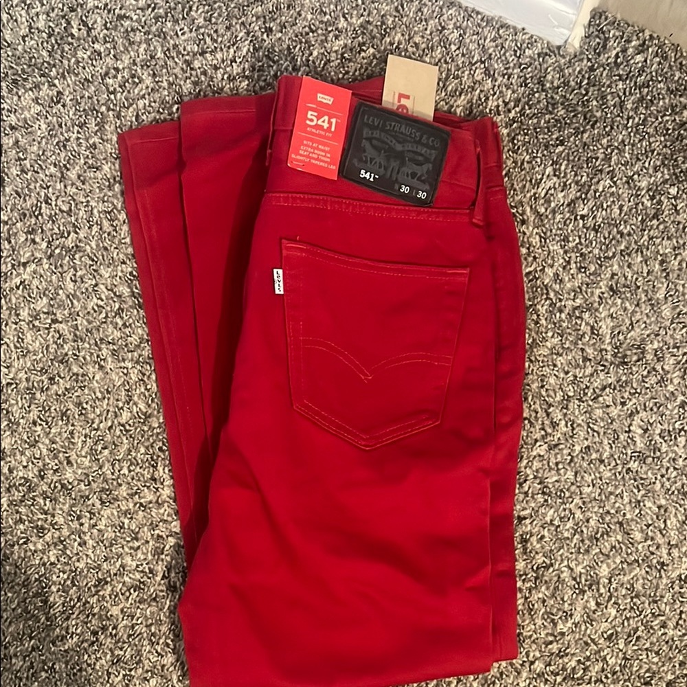 Levi's Red Chinos Bold Style
